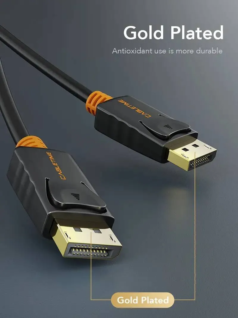 Кабель Cabletime DisplayPort - DisplayPort V 1.2 (M/M), 3 м Black (CD21N) - мініатюра 6