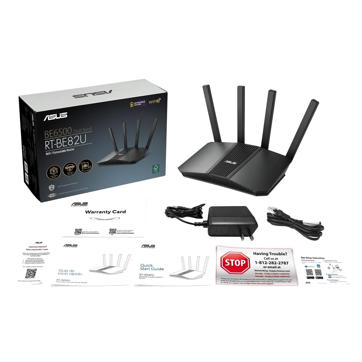 Бездротовий маршрутизатор Asus RT-BE82U (90IG0990-MO9B00) - мініатюра 5