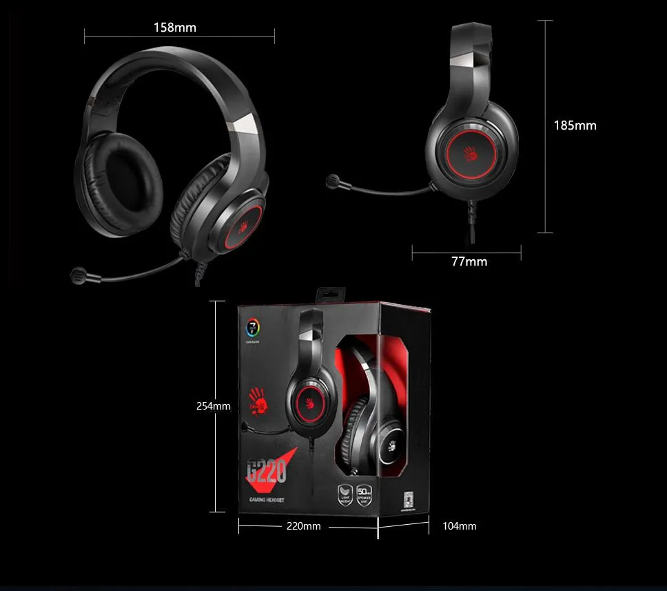 Гарнітура Bloody G220 Black - мініатюра 7