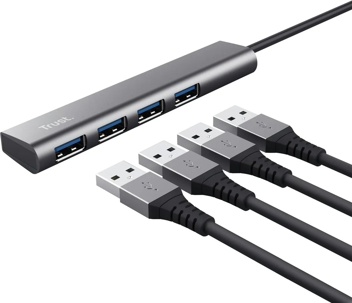 USB-хаб Trust Halyx USB Type-C 4-в-1 (24948) - мініатюра 3