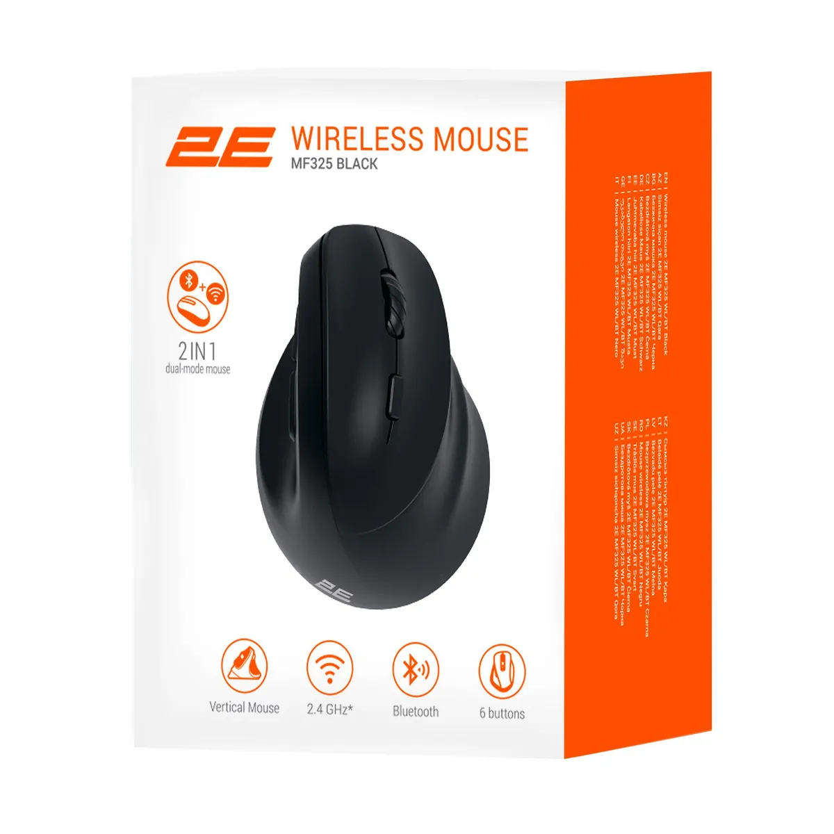 Миша бездротова 2E MF325 Black (2E-MF325WBK) - мініатюра 7