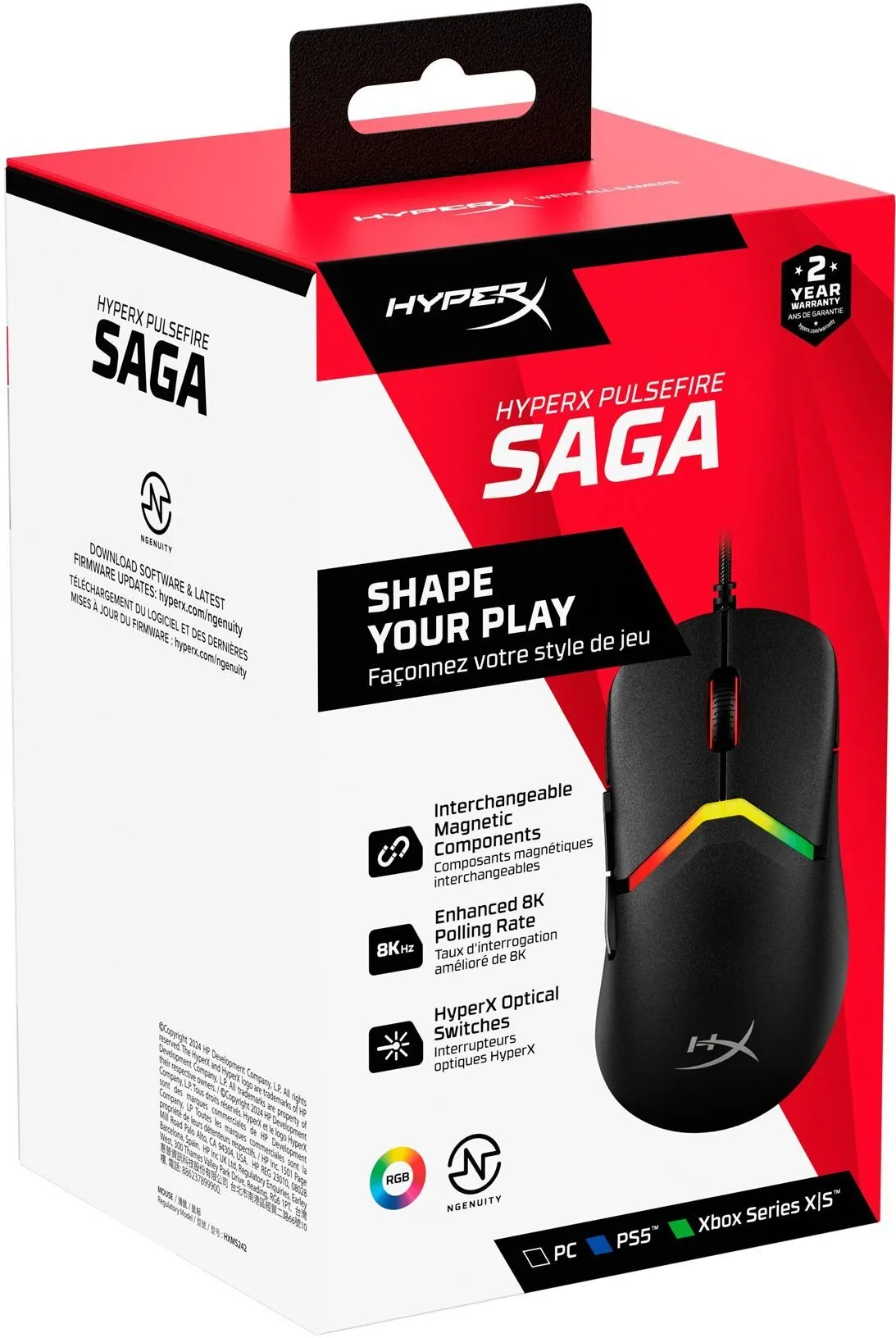 Миша HyperX Pulsefire Saga Black (A2PB3AA) - мініатюра 11