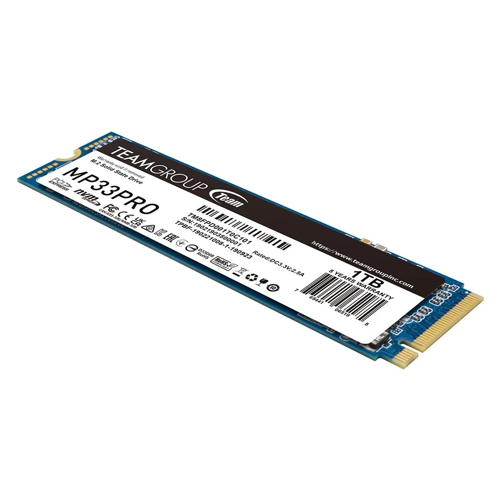 Накопичувач SSD 1TB Team MP33 Pro M.2 2280 PCIe 3.0 x4 3D TLC (TM8FPD001T0C101) - мініатюра 2