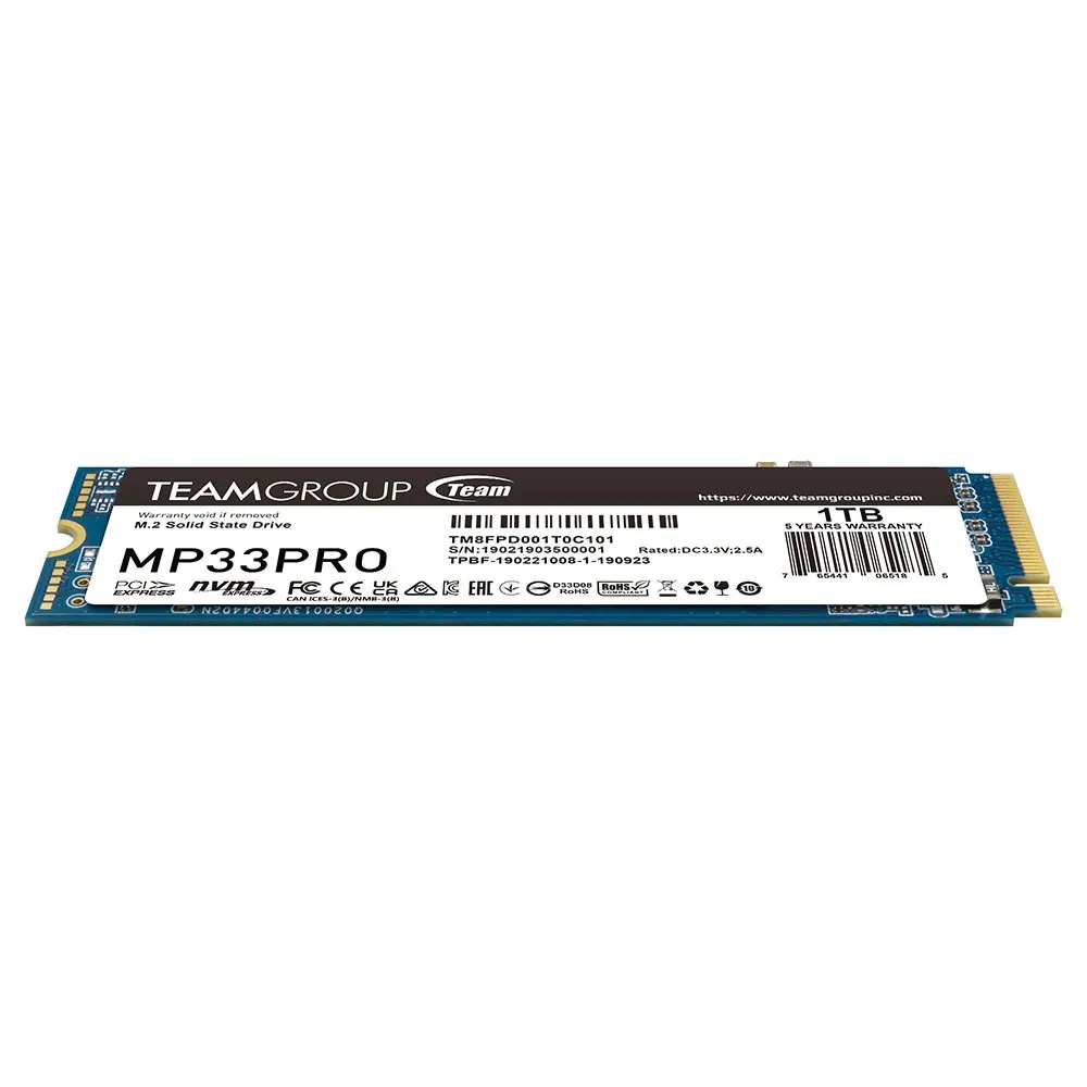 Накопичувач SSD 1TB Team MP33 Pro M.2 2280 PCIe 3.0 x4 3D TLC (TM8FPD001T0C101) - мініатюра 4
