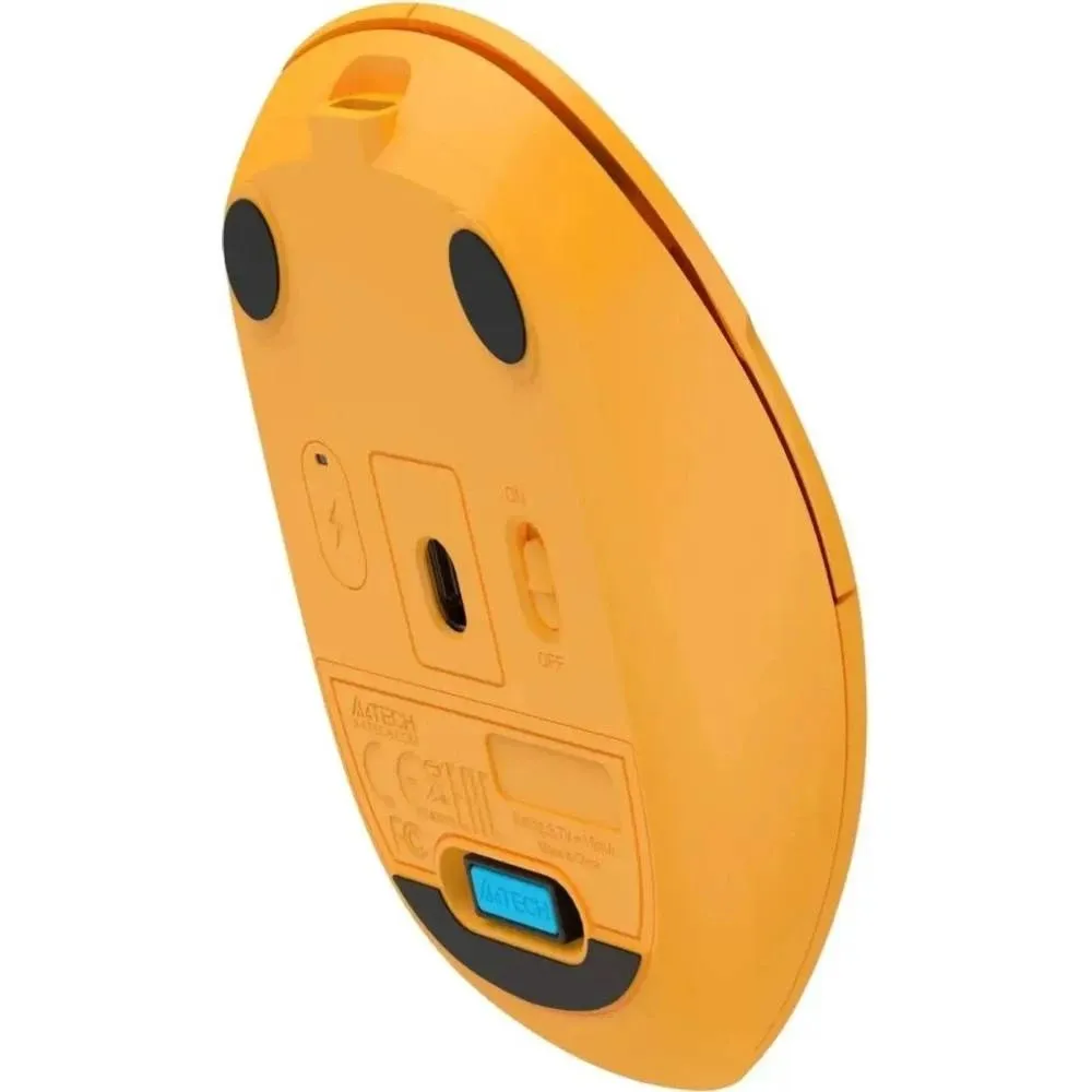 Миша бездротова A4Tech FG15CS Air2 Yellow - мініатюра 7