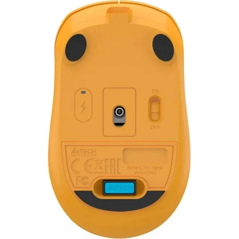 Миша бездротова A4Tech FG15CS Air2 Yellow - мініатюра 8