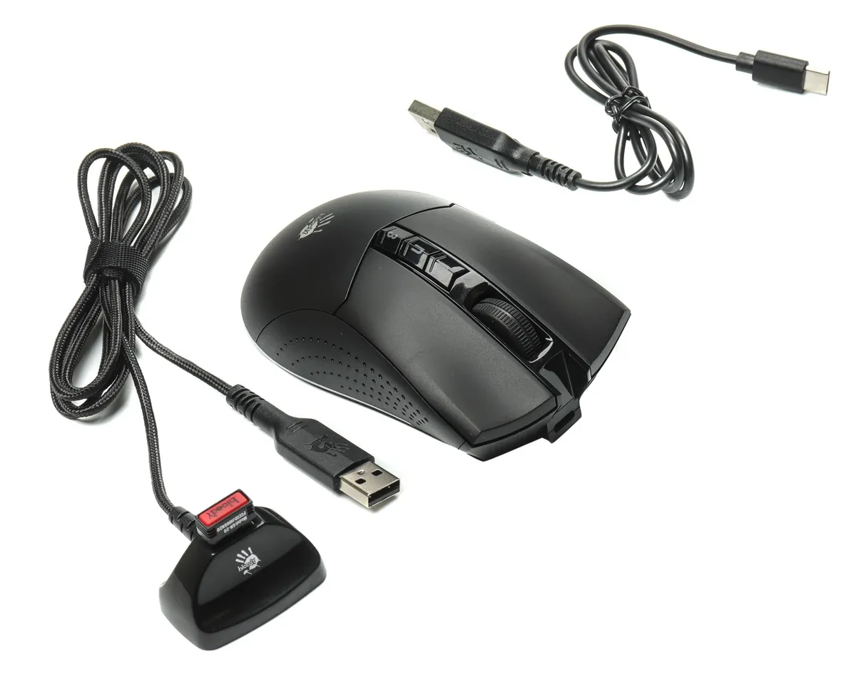 Миша бездротова A4Tech Bloody R90 Plus Black - мініатюра 10