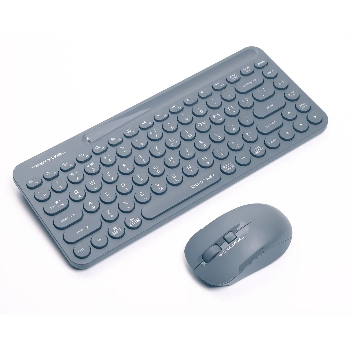 Комплект (клавіатура, миша) бездротовий A4Tech FG3200 Air2 Blue - мініатюра 2
