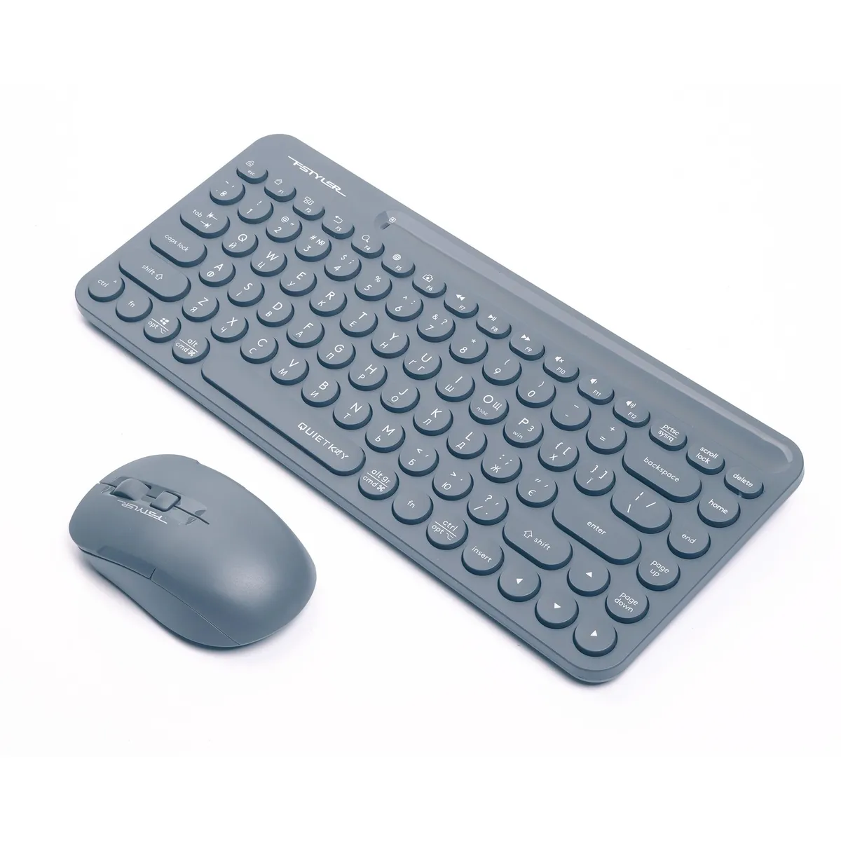 Комплект (клавіатура, миша) бездротовий A4Tech FG3200 Air2 Blue - мініатюра 3
