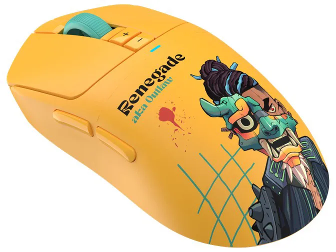 Миша бездротова A4Tech Bloody R72 Ultra Renegade Sunset Yellow - мініатюра 4