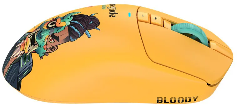 Миша бездротова A4Tech Bloody R72 Ultra Renegade Sunset Yellow - мініатюра 5