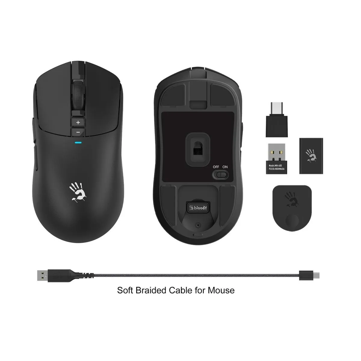 Миша бездротова Bloody R72 Pro Black - мініатюра 3