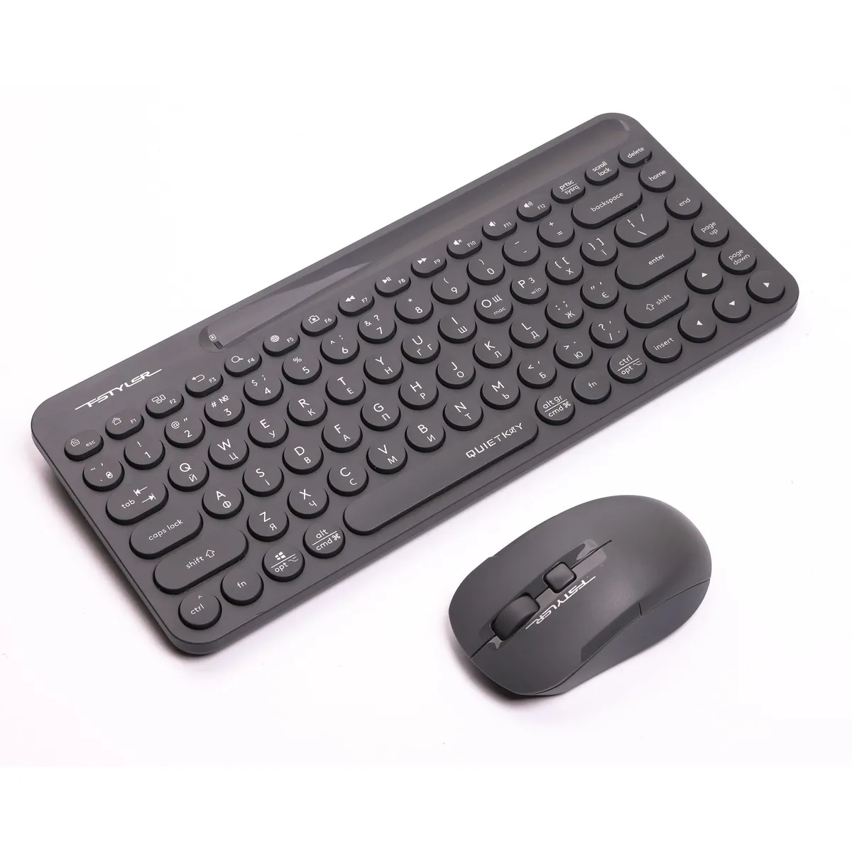 Комплект (клавіатура, миша) бездротовий A4Tech FG3200 Air2 Grey - мініатюра 2