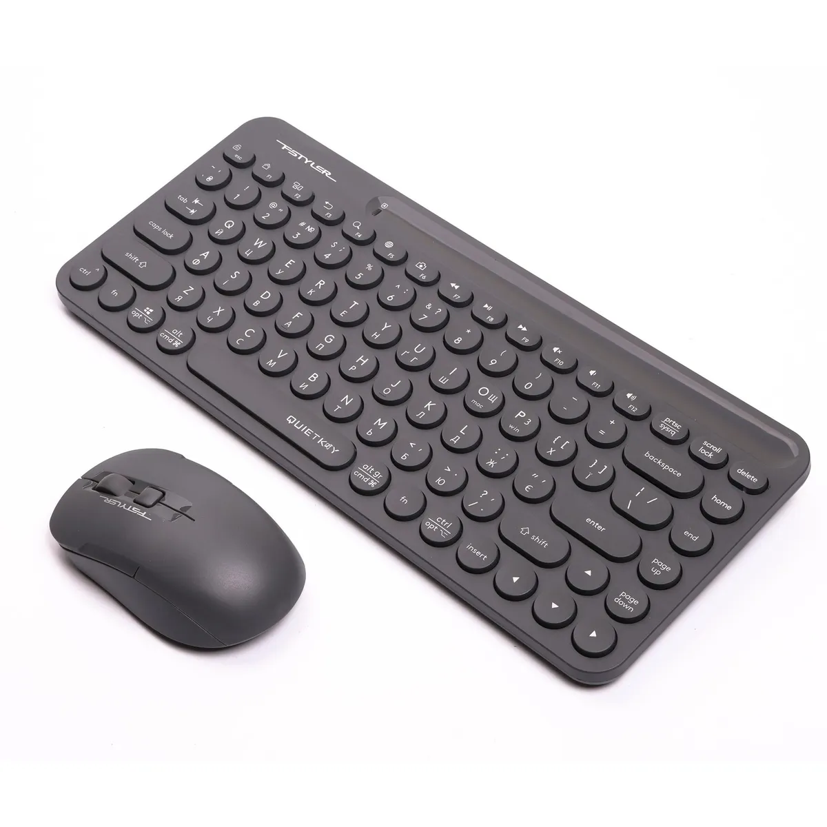 Комплект (клавіатура, миша) бездротовий A4Tech FG3200 Air2 Grey - мініатюра 3