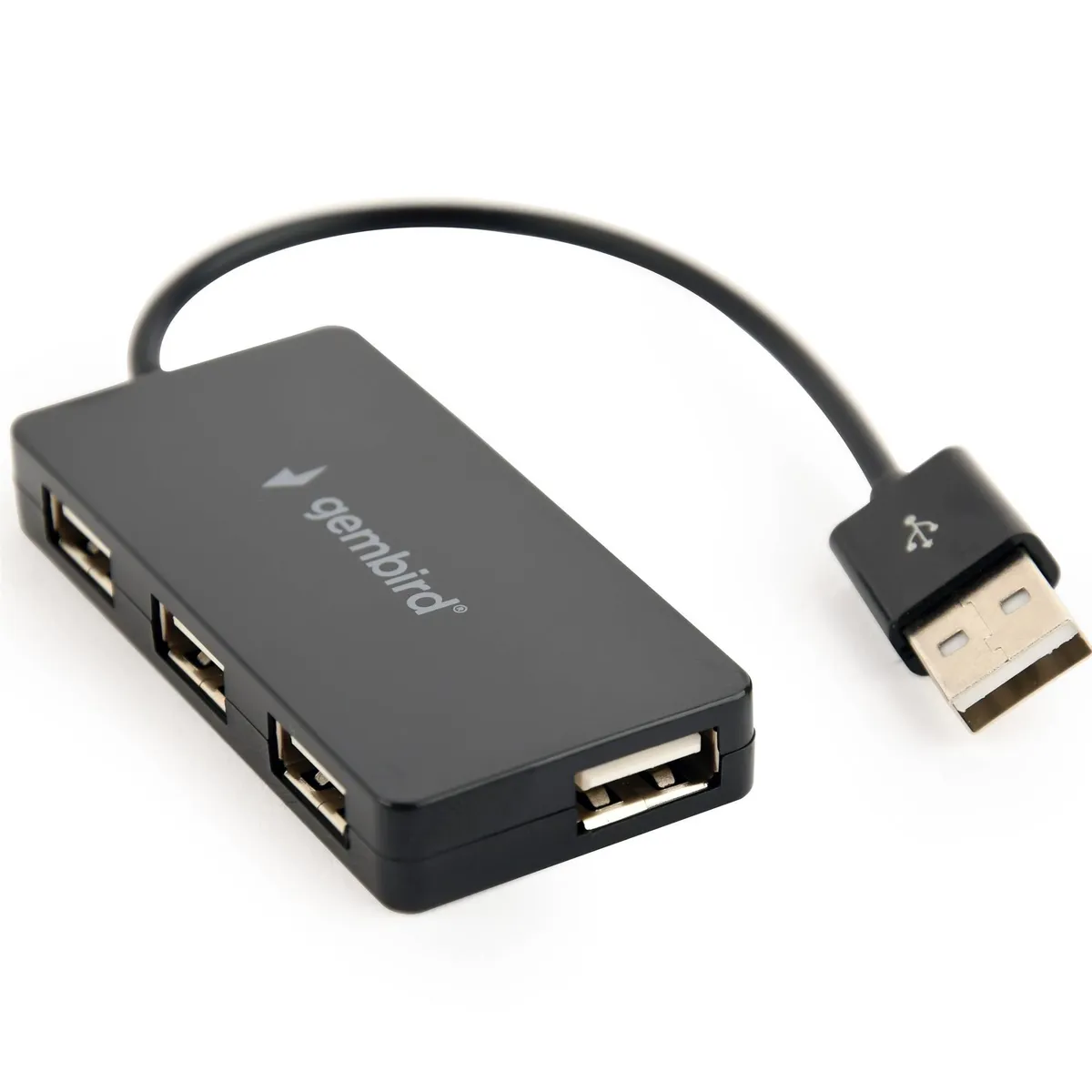 USB-хаб Gembird 4 ports Black (UHB-U2P4-04) - зображення 1