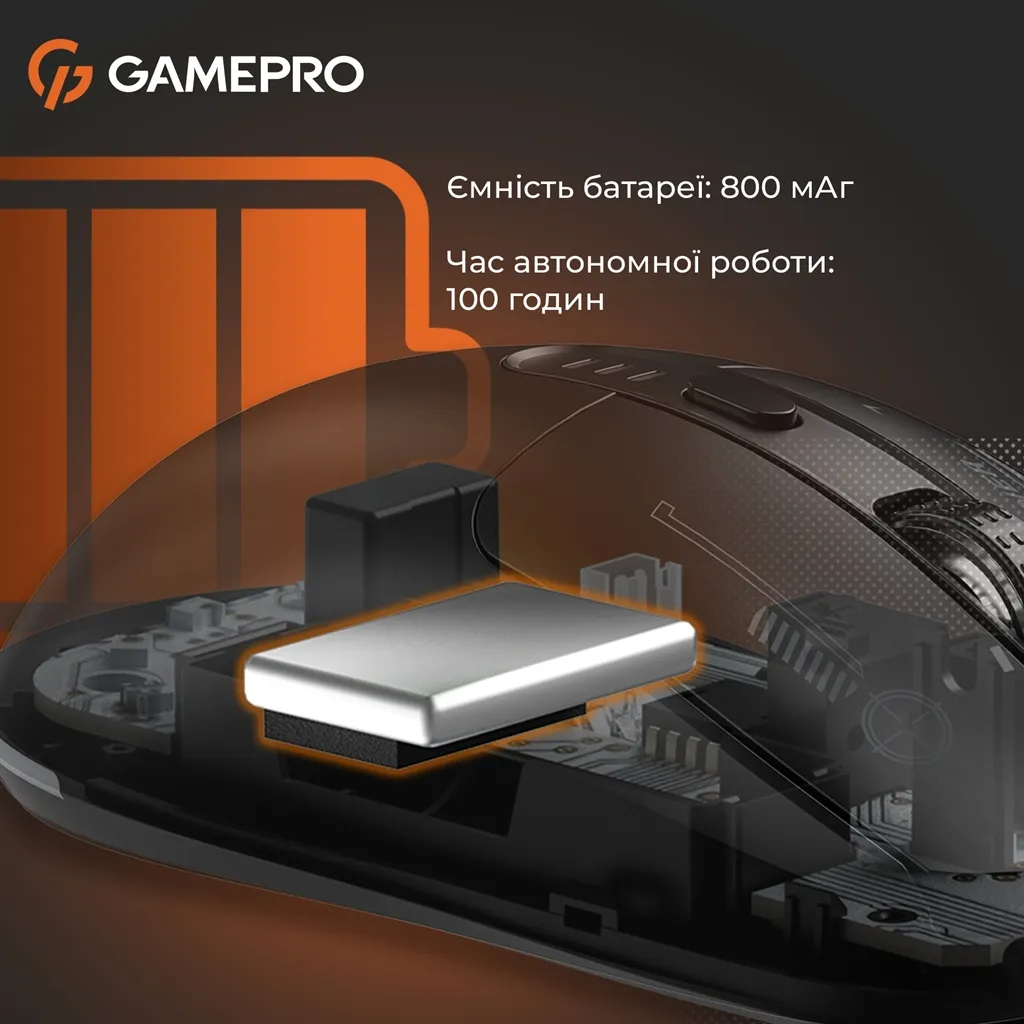 Миша бездротова GamePro Genesis Winner Black (GM079B) - мініатюра 6