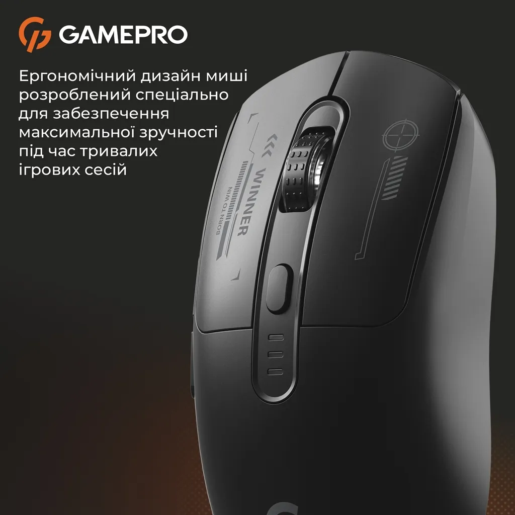 Миша бездротова GamePro Genesis Winner Black (GM079B) - мініатюра 9