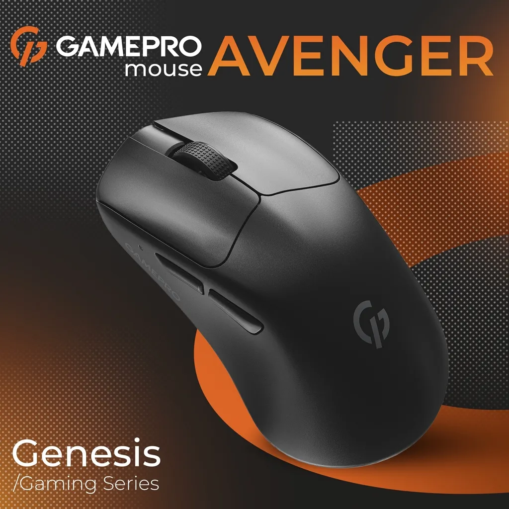 Миша бездротова GamePro Genesis Avenger Black (GM096B) - мініатюра 5