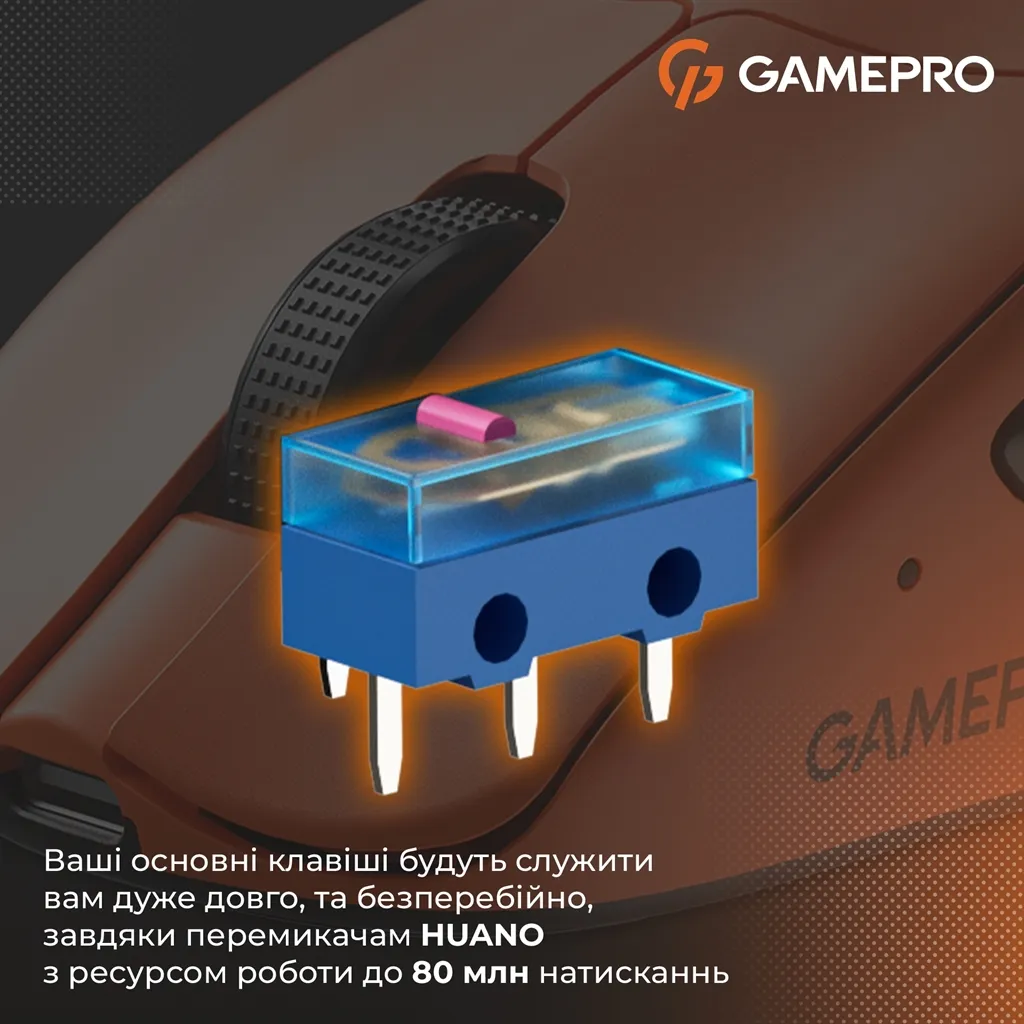 Миша бездротова GamePro Genesis Avenger Orange (GM096O) - мініатюра 10