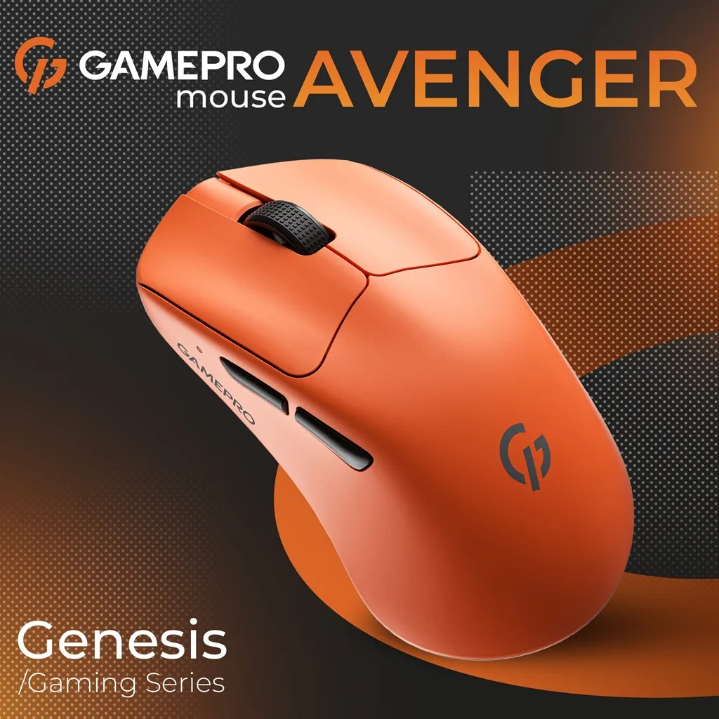 Миша бездротова GamePro Genesis Avenger Orange (GM096O) - мініатюра 5