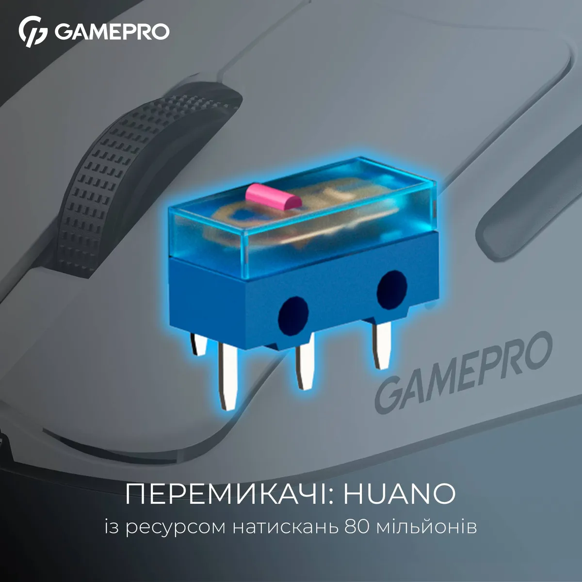 Миша бездротова GamePro Asgard Surt White (GM017W) - мініатюра 10