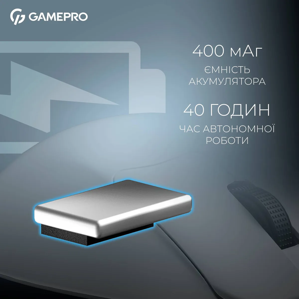 Миша бездротова GamePro Asgard Surt White (GM017W) - мініатюра 8
