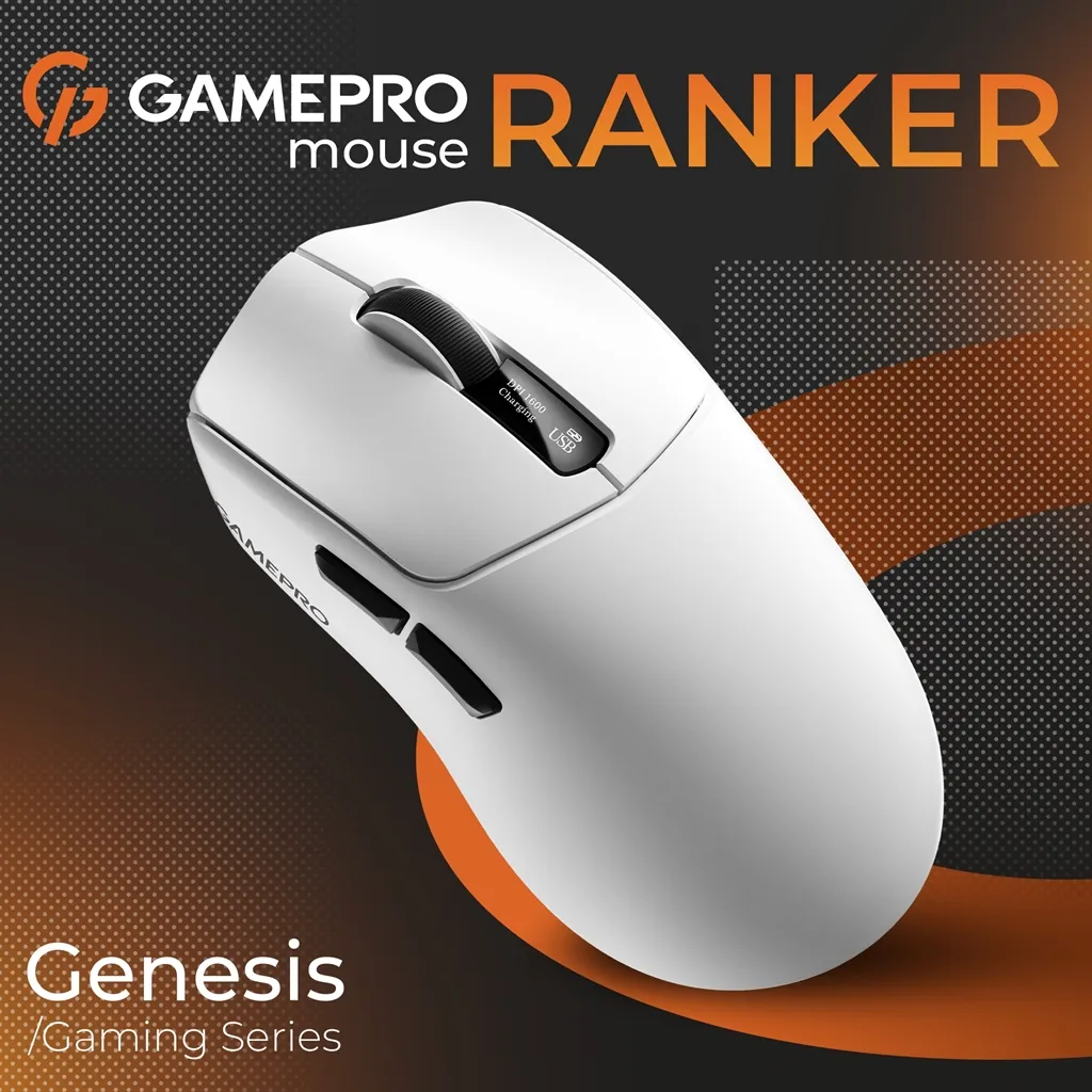 Миша бездротова GamePro Genesis Ranker White (GM012W) - мініатюра 5