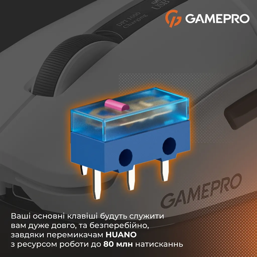 Миша бездротова GamePro Genesis Ranker White (GM012W) - мініатюра 8