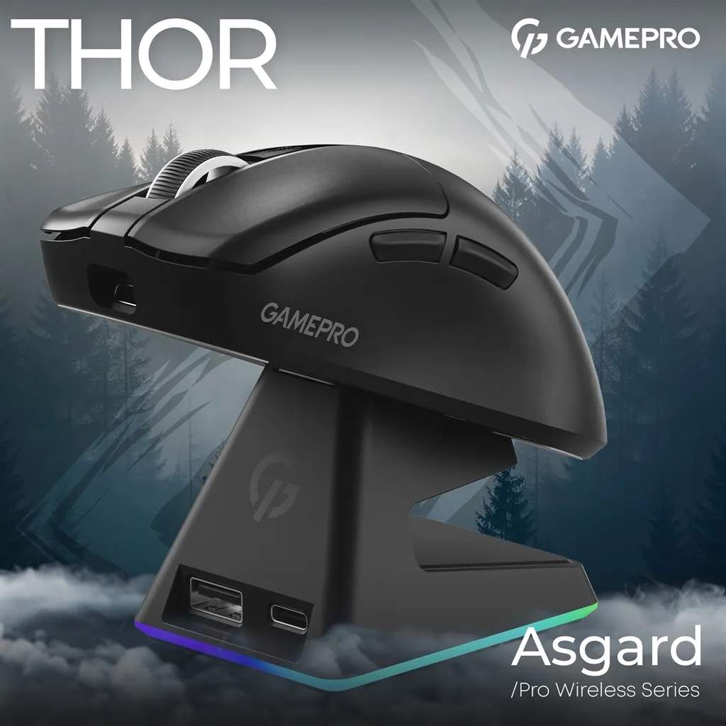Миша бездротова GamePro Asgard Thor Black (GM023B) - мініатюра 5