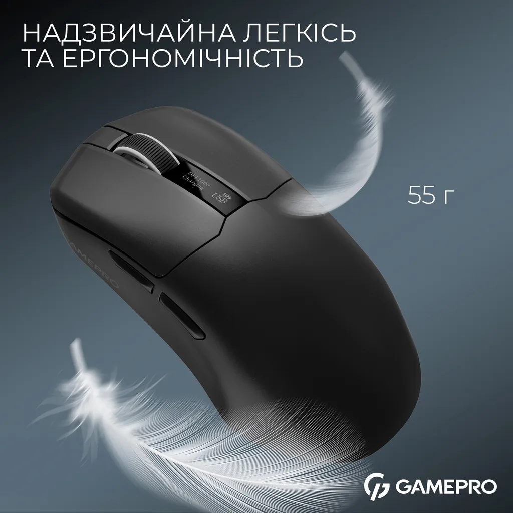 Миша бездротова GamePro Asgard Thor Black (GM023B) - мініатюра 6