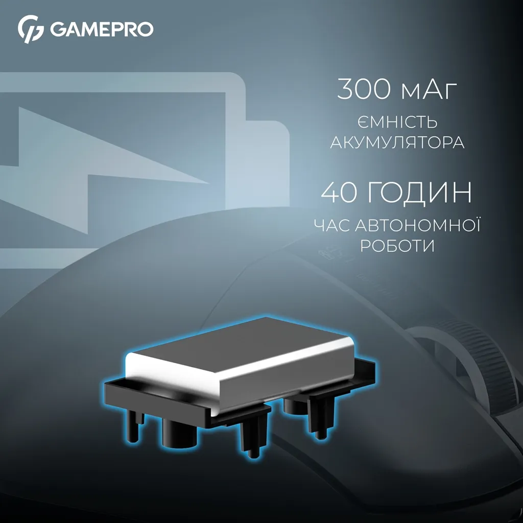 Миша бездротова GamePro Asgard Thor Black (GM023B) - мініатюра 8