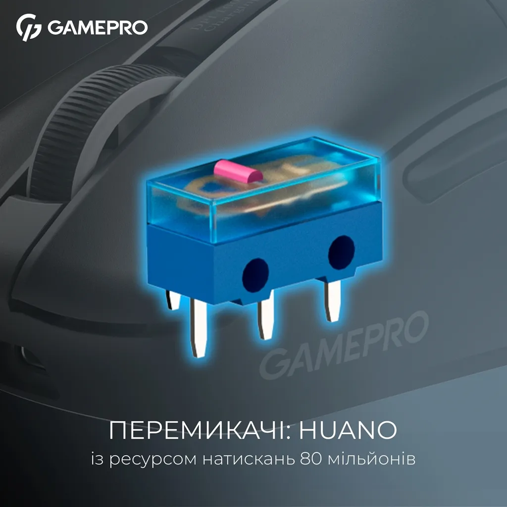 Миша бездротова GamePro Asgard Thor Black (GM023B) - мініатюра 9