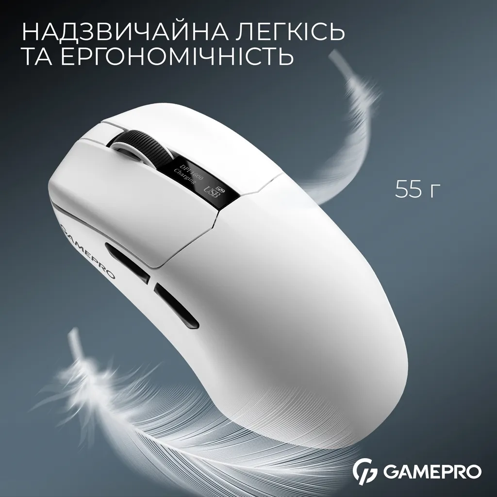Миша бездротова GamePro Asgard Thor White (GM023W) - мініатюра 6