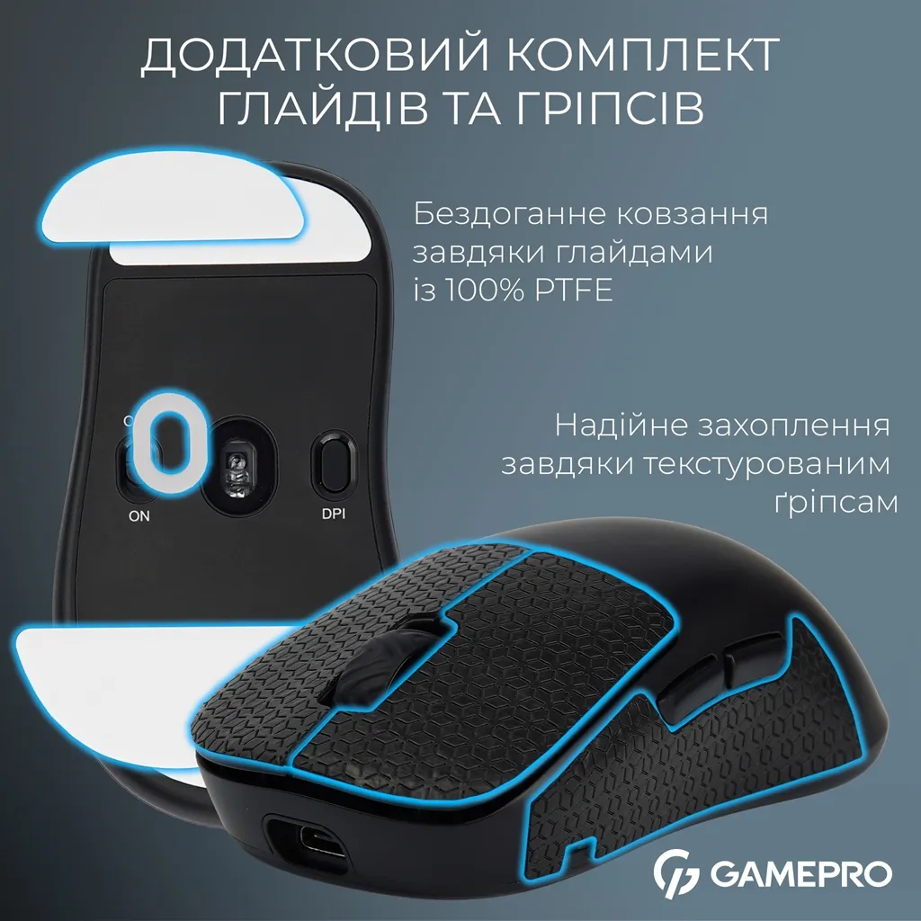 Миша бездротова GamePro Asgard Loki Black (GM022B) - мініатюра 8