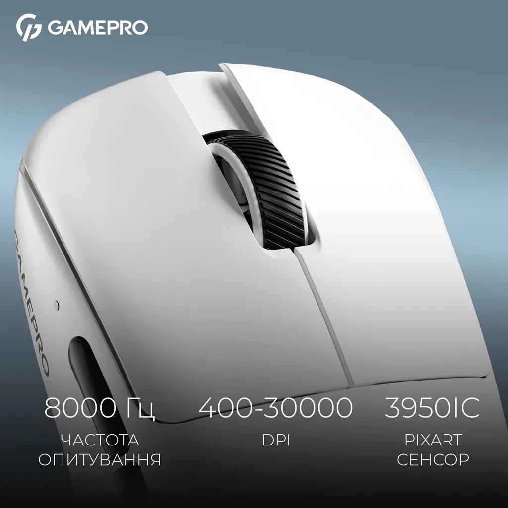 Миша бездротова GamePro Asgard Odin White (GM035W) - мініатюра 7