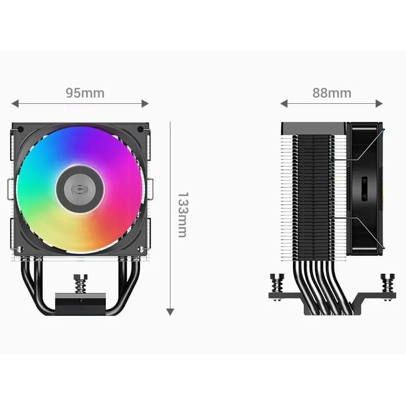 Кулер процесорний PCCooler R400 ARGB BK - мініатюра 2