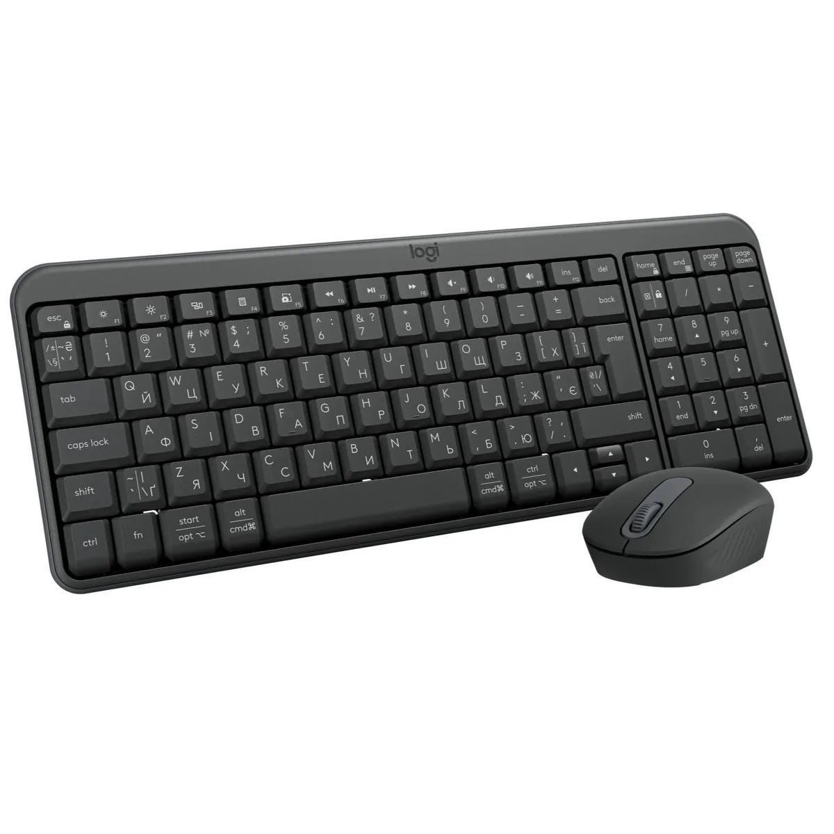 Комплект (клавіатура, миша) бездротовий Logitech MK250 Graphite (920-013823) - зображення 1