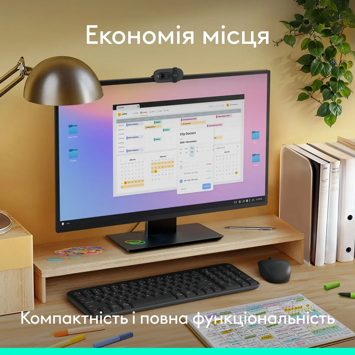 Комплект (клавіатура, миша) бездротовий Logitech MK250 Graphite (920-013823) - мініатюра 5