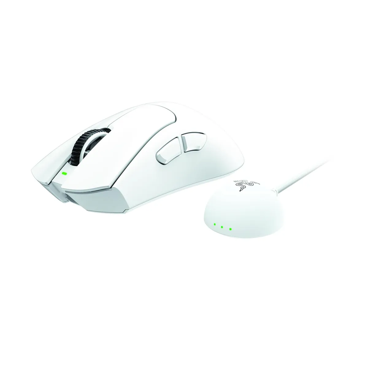 Миша бездротова Razer DeathAdder V4 Pro Wireless White (RZ01-05330200-R3G1) - мініатюра 3