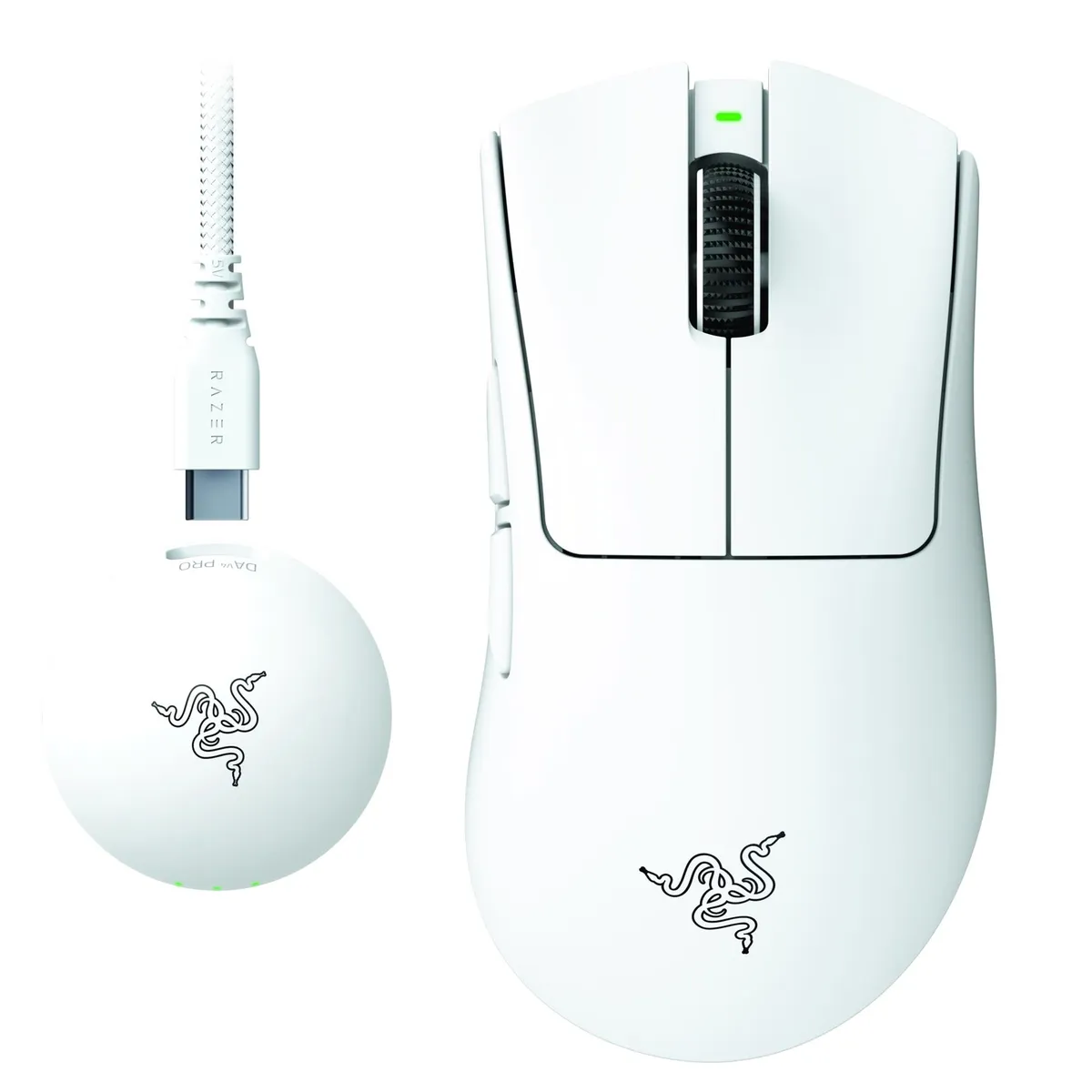 Миша бездротова Razer DeathAdder V4 Pro Wireless White (RZ01-05330200-R3G1) - мініатюра 7