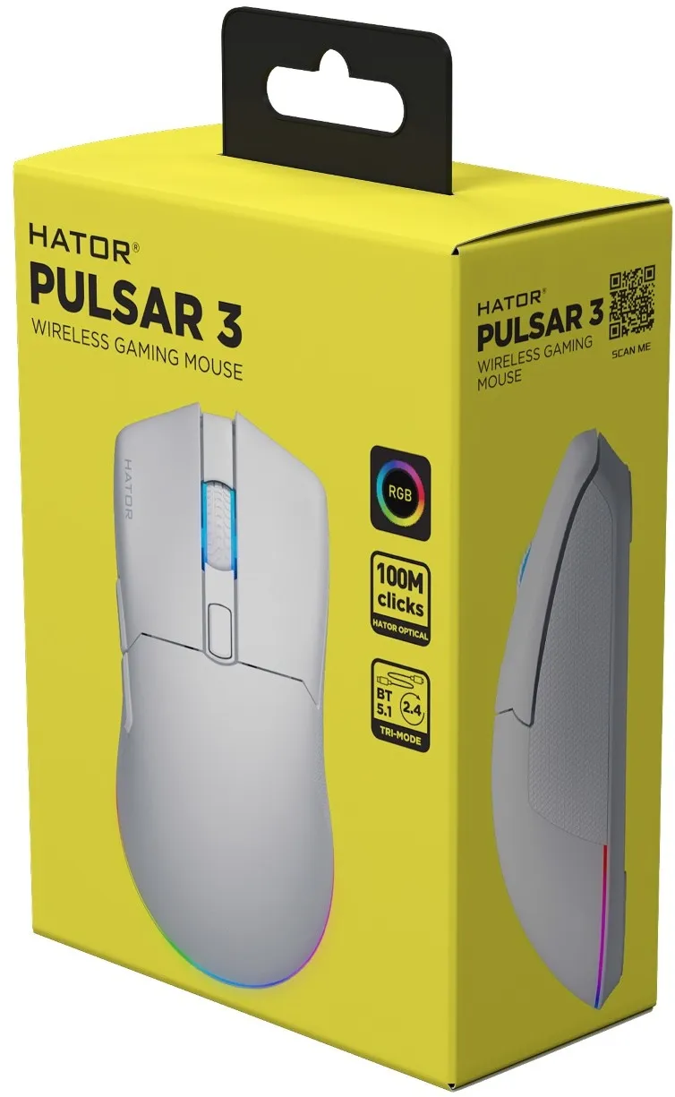 Миша бездротова Hator Pulsar 3 Wireless White (HTM631) - мініатюра 6