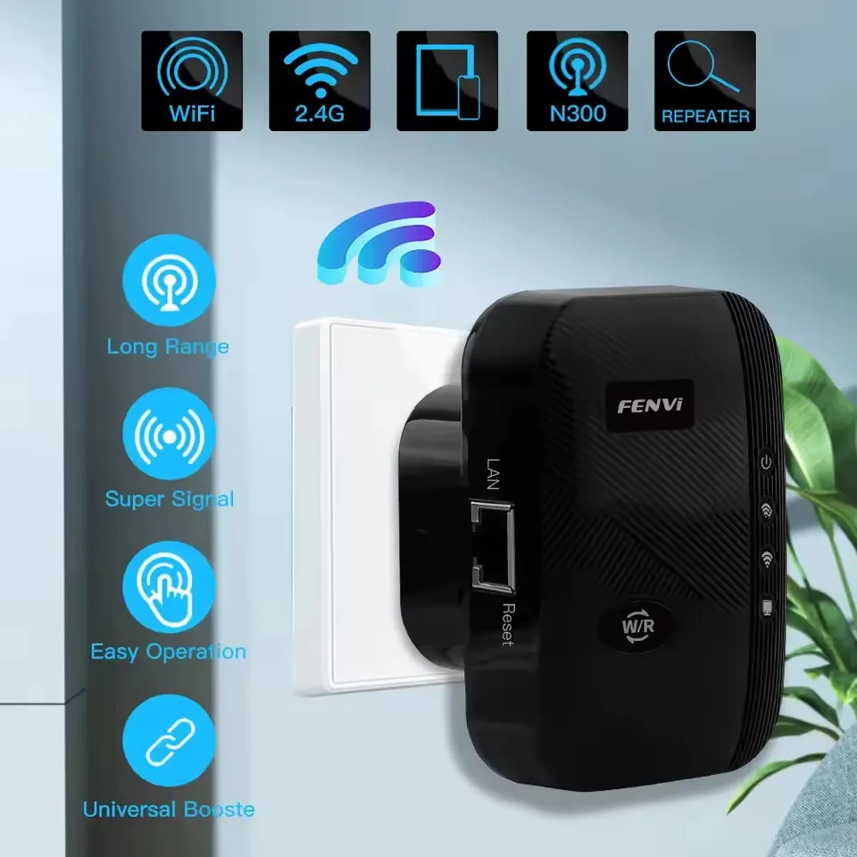 Точка доступу Fenvi FWD-R616U Black Wi-Fi Repeater - мініатюра 4