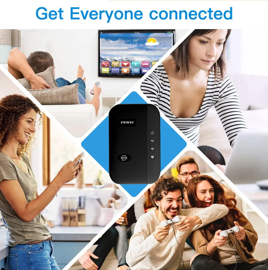 Точка доступу Fenvi FWD-R616U Black Wi-Fi Repeater - мініатюра 8