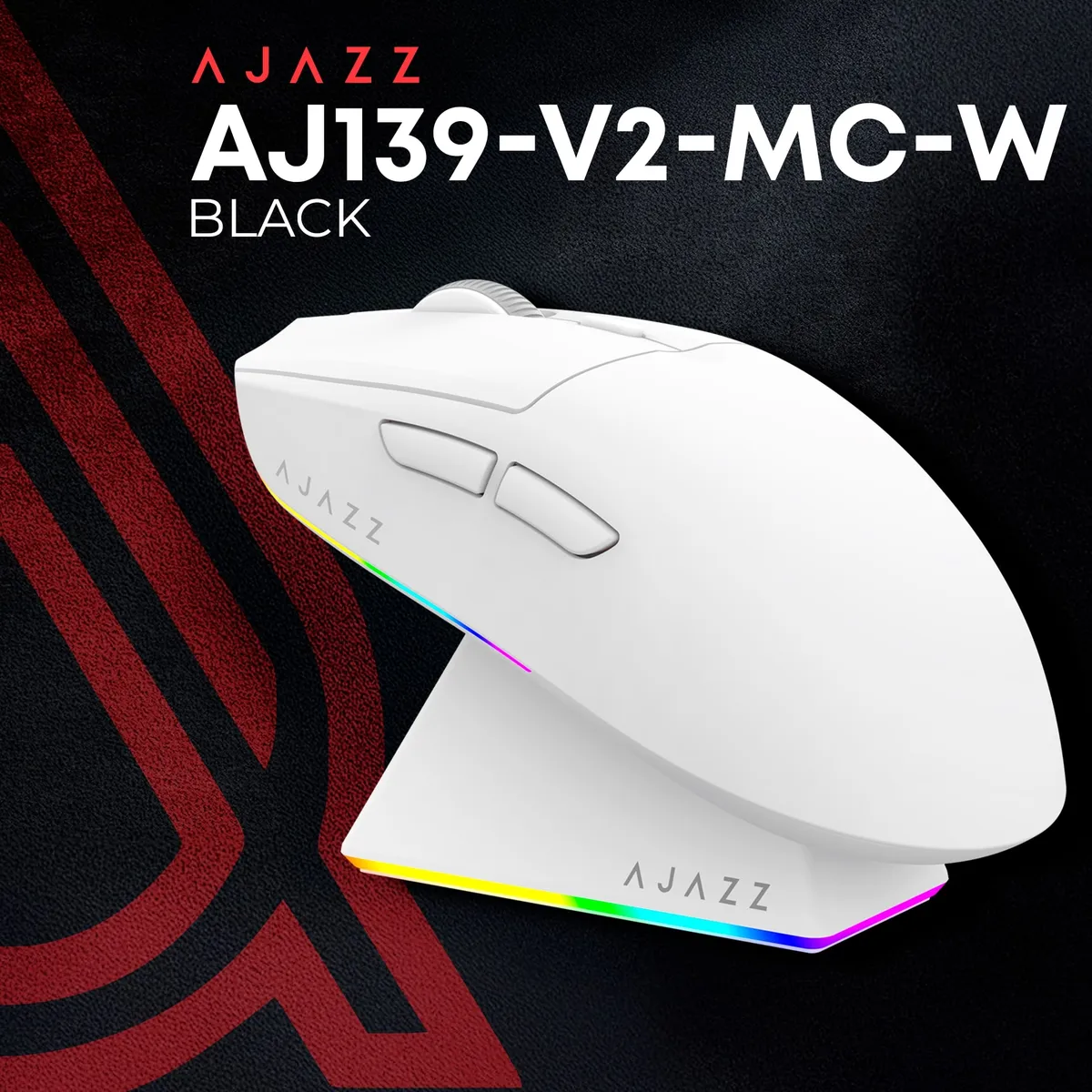 Миша бездротова Ajazz AJ139 V2 White (AJ139-V2-MC-W) - мініатюра 6