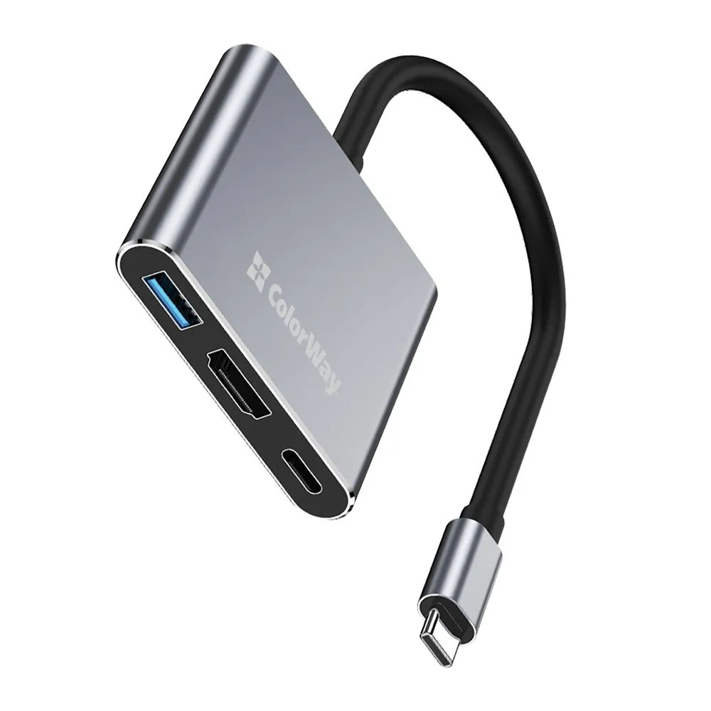 USB-хаб СolorWay USB Type-C 3-в-1 (CW-HUB08) - мініатюра 11