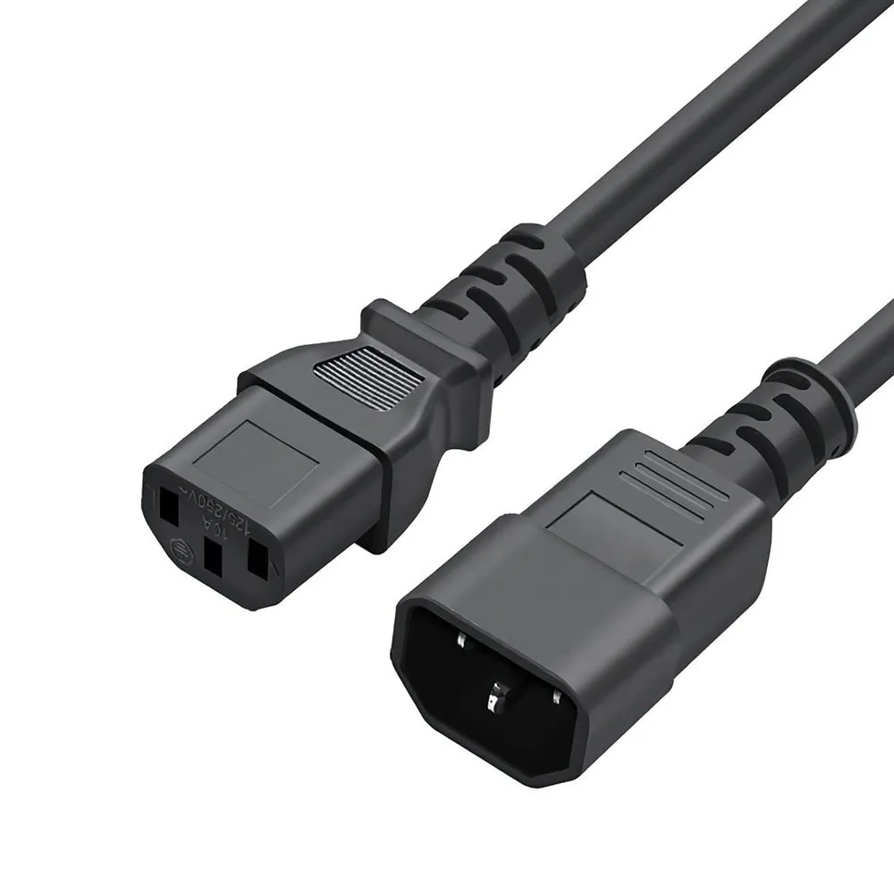 Кабель живлення ColorWay C13-C14, 1.8 м, Black (CW-CBP087-BK) - зображення 1