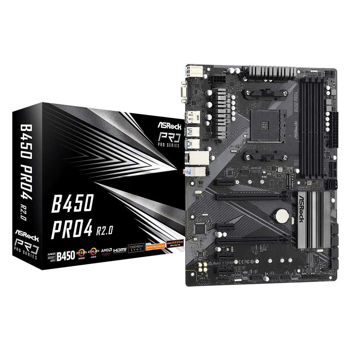 Материнська плата ASRock B450 Pro4 R2.0 Socket AM4 - мініатюра 5