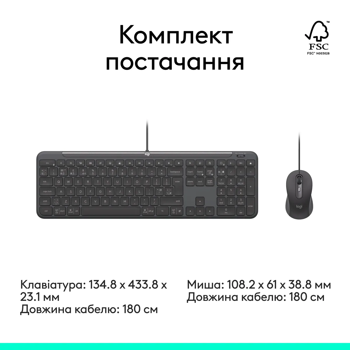 Комплект (клавіатура, миша) Logitech Signature Slim Combo MK620 Graphite (920-013349) - мініатюра 9