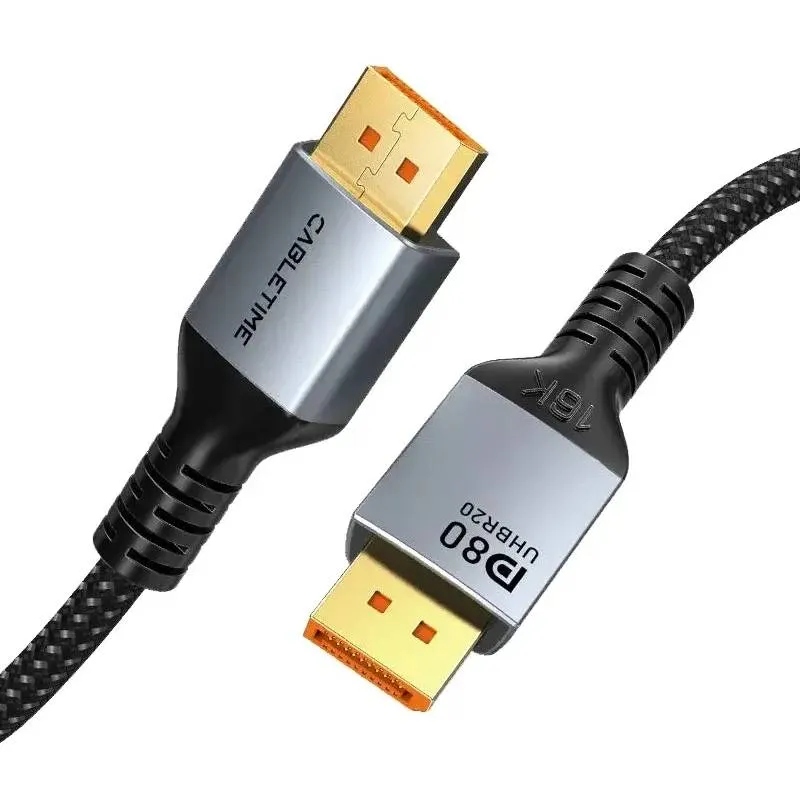 Кабель Cabletime DisplayPort - DisplayPort v2.1 (M/M), 16K, 1 м Black (CD13H) - зображення 1