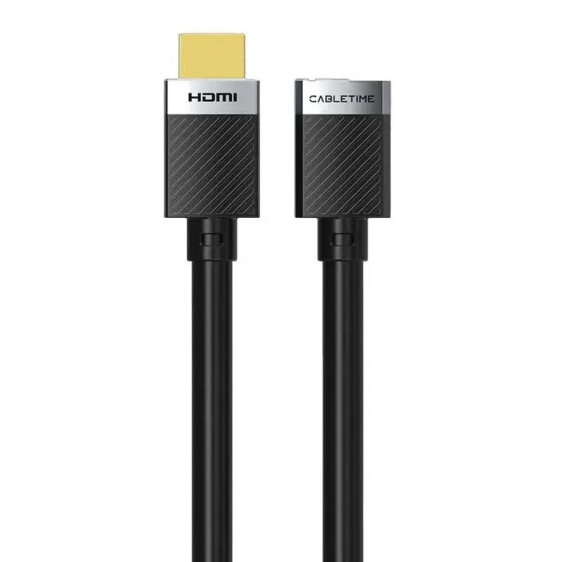 Кабель Cabletime HDMI-HDMI v2.0 (M/F), 4K, 0.5 м Black (CH25E) - зображення 1
